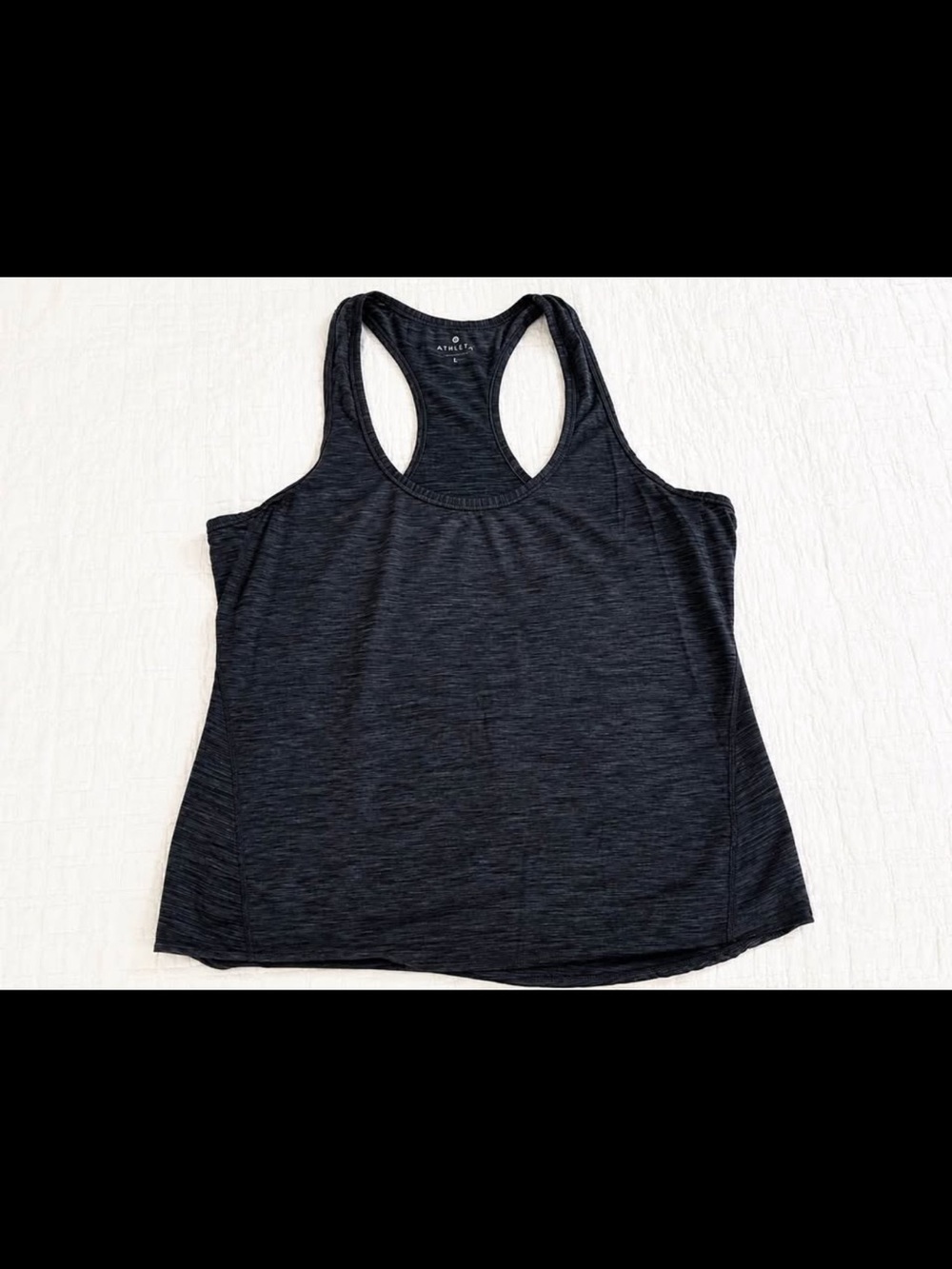 Athleta Charcoal Racerback Performance Tank - Picture 2 of 3